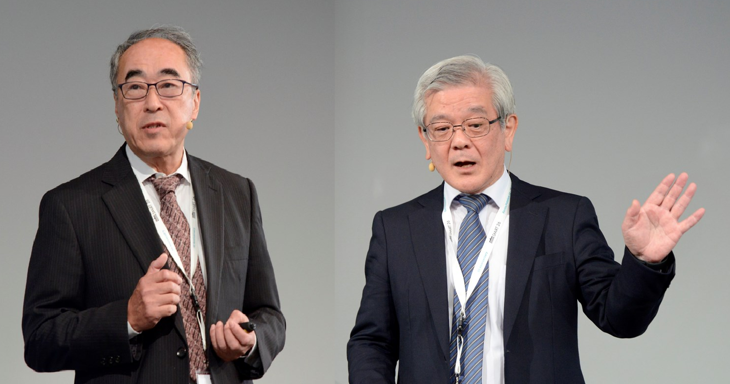 高田上席研究員(左)と関村教授(右)